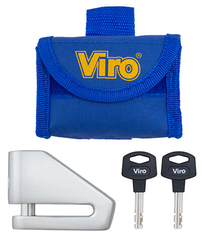 Замок VIRO MOTO STOPPER STAINLESS STEEL 2 KEY